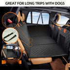 Rugged Paws™ Hard-Base Dog Back Seat Protector — Waterproof & Non-Slip