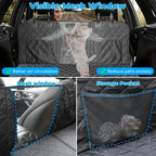 Rugged Paws™ Hard-Base Dog Back Seat Protector — Waterproof & Non-Slip